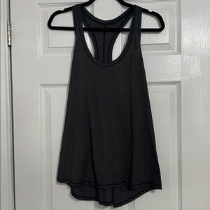 Lululemon Tie It Up Singlet Tank Top Heathered Black Size 8